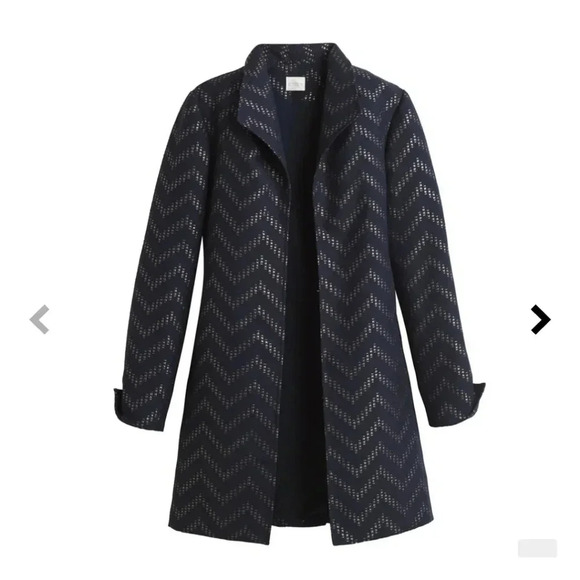 NWT Chico's Traveler's Chevron Jacket in Ink Combo - Picture 3 of 10